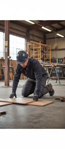 Premium Heavy Duty Work Trousers with Knee Pad Pockets and Water-Repellent Fabric for Mechanics and Engineers