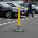 Premium Removable Parking Post 900mm - Heavy Duty Security Bollard with 3mm Thickness and Visual Deterrent