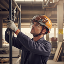 Professional Vented Reflective Safety Helmet with Dualswitch Harness