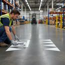 Premium Triangular Hazard Marking with Hazard Teeth for Speed Bumps and Cushions