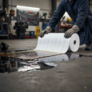 Premium Oil Only Spill Absorbent Roll 30cm x 43m White - High Absorbency