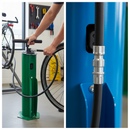 Premium Replacement Hose for High-Performance Bike Repair Stand Air Pump with Built-in Pressure Gauge
