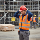 Premium Safety Helmet Mid Peak Slip Ratchet Vented - Red