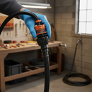 Premium Universal Coupling with Stop for 1/2", 5/8" & 3/4" Hoses - Leak-Free Connection and Automatic Shut-Off Valve