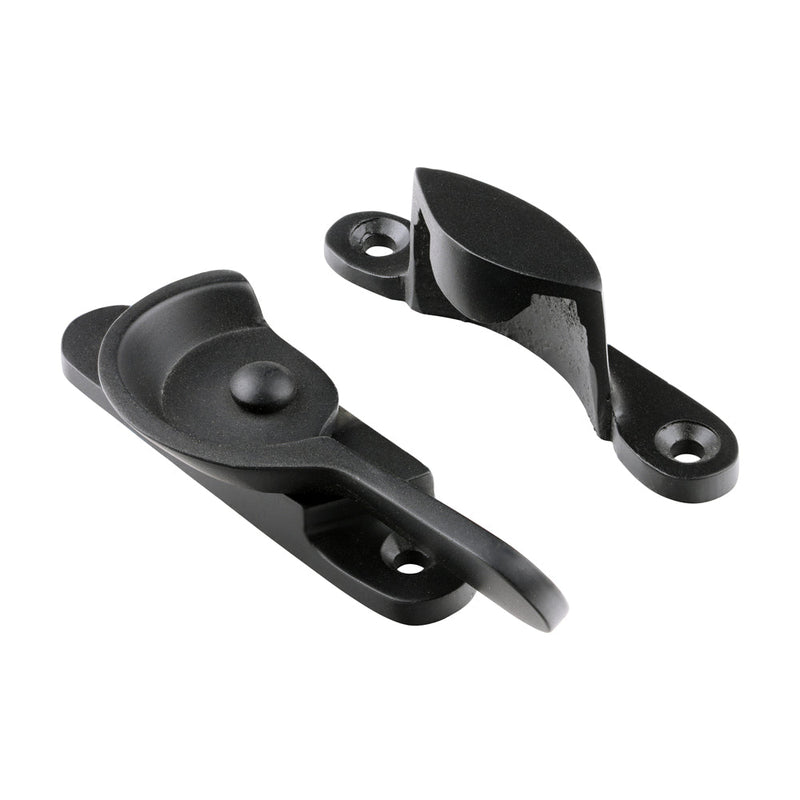 Fitch Pattern Sash Fastener - Matt Black - 68 x 14