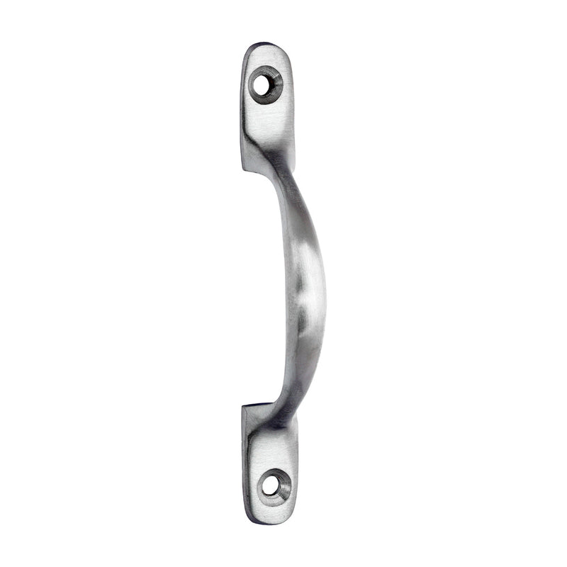 Traditional Pattern Sash Pull Handle - Satin Chrome - 100mm