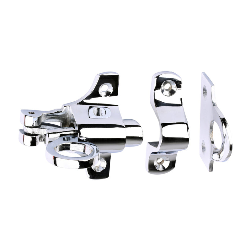 Fanlight Catch - Polished Chrome - 50 x 60