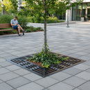 Premium Heavy Duty Tree Grille with Ivy Design for Urban Environments - Galvanised Steel, Multiple Sizes Available