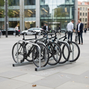Premium Compact Bicycle Rack for 2 to 5 Cycles - Durable Galvanized Steel with Modular Design
