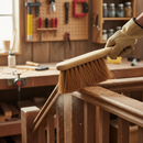 Professional 280mm Soft Banister Hand Brush with Natural Coco Fibre Bristles for Domestic and Industrial Use