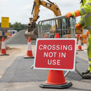 Professional Crossing Not In Use Cone Sign - Durable, Lightweight, and Scratch-Resistant Design for Effective Traffic Management