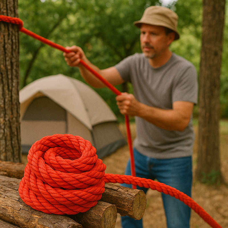 12mm Red Polypropylene Rope – Ultra-Strong, Weatherproof & UV-Resistant | 30m Mini Coil – Limited Stock!