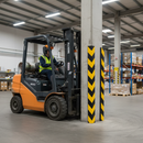 Premium Right Angle Rubber Corner Guard for Wall and Machinery Protection - High-Visibility Safety Solution