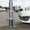 Premium 360° Column Protector and Lamp Post Protector - Heavy Duty Steel Structure with Effective All-Round Protection