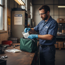 Premium Empty Green Zip Bag for Body Fluid Spill Kits
