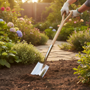 Premium Stainless Steel Garden Spade with Curved Blade and Solid Socket Design for Efficient Soil Turning and Digging