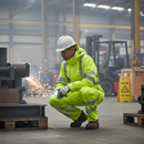 Premium Hi-Vis Yellow Waterproof Coverall with Breathability, EN ISO 20471 Class 3 Certification and Multiple Pockets
