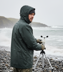 Premium Waterproof Jacket with Fixed Hood, Underarm Ventilation, and Durable Polyester Fabric for Industrial and Leisure Use