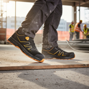 Premium ESD Safety Trainer with Leather Upper, Non-Metallic Toe Cap, and Slip-Resistant Outsole for Enhanced Comfort and Stability