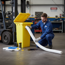 Premium Oil and Fuel Spill Kit - Yellow Wheelie Bin - 120L