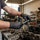 Premium Heavy Duty Powder Free Nitrile Gloves - 4 Pair Pack for Mechanics, Painters, and Maintenance Workers