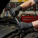 Premium Heavy Duty Powder Free Nitrile Gloves - 4 Pair Pack for Mechanics, Painters, and Maintenance Workers