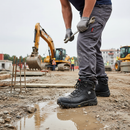 Professional High-Performance Safety Boot with Waterproof Leather and Breathable Lining for Extreme Conditions