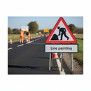 Premium Roll Up Road Sign Supplementary Plate for Line Painting with Easy Attachment and High Visibility