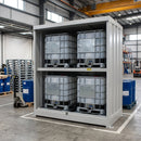 Steel IBC Storage Cabinet – 1130L, 4×1000L or 16×205L Drums