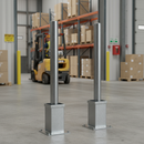 Professional Removable Galvanised Steel Bollards - 900mm Height for Security with Customizable Options