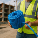 8mm Blue Polypropylene Rope 3 Strand - 220m Heavy-Duty Coil