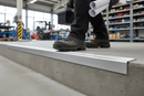 Premium Anodised Aluminium Stair Nosing 40×30 mm with Anti-Slip Grooved Surface - Available in 1.2m & 2.4m Lengths for Safety and Durability