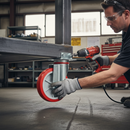 150mm Heavy Duty Swivel Plate Castor with Red Polyurethane Wheels