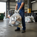 Premium Clear Refuse Sacks 10KG - Heavy Duty 457x737x991mm Pack of 200 - High-Quality Professional Grade for Industrial and Commercial Applications