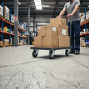 100mm Heavy Duty Swivel Plate Castor with Rubber Tyre