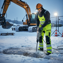 Premium Winter Trousers - Hi-Vis Yellow/Black with Reflective Tape