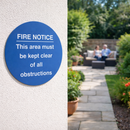 Fire Safety Sign – Rigid Plastic & Vinyl – Indoor/Outdoor Use