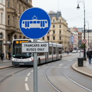 Premium Post Mount Sign for Tram and Bus Use - 450-900mm Diameter for Road Indication