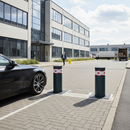 Premium Fixed Bollard with LED Light Crown - Heavy Duty Access Control Solution - High-Quality Professional Grade for Industrial and Commercial App...