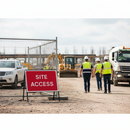 Premium Chapter 8 Compliant Site Access Sign - Heavy Duty Metal Road Sign 1050x750mm with Retroreflective Face