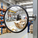 Premium Magnetic Mounting Convex Safety Mirror - Shock-Proof Acrylic, Flexible Arm for Indoor and Outdoor Use, Available in 300mm to 600mm Sizes