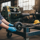 150mm Diameter Heavy Duty Wheel with Cast Iron Centre