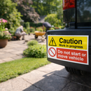 Caution Work In Progress Sign – Rigid Plastic – Indoor & Outdoor Use