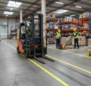 Premium Heavy Duty Steel Line Marking Tape for Forklift Traffic - 75mm Wide, Durable with Superior Adhesion for Industrial Use