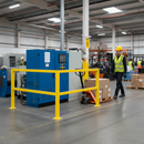Premium Medium-Duty Corner Barrier Kit with Posts and Rails for Internal and External Installations