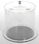 Clear acrylic lockable recycling bin, 12 or 37 litres (view 2)