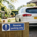 Reverse Parking Only Safety Signs – 1mm Rigid Plastic – Indoor/Outdoor