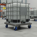 200mm Diameter Premium Elastic Rubber Tyred Wheel with Nylon Centre