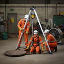Professional Confined Space Rescue Tripod with Adjustable Height and High Load Capacity for Fall Protection