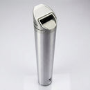 Brushed Aluminium Post-Mounted Cylindrical Cigarette Bin 480 × 80mm (view 2)
